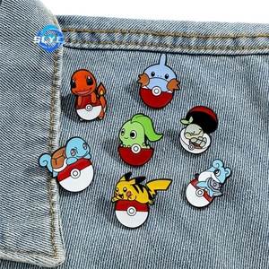 귀여운 창의적인 포켓몬 브로치 포켓볼 메탈 배지 만화 캐릭터 합금 핀 장식용 선물 - Product Image 3