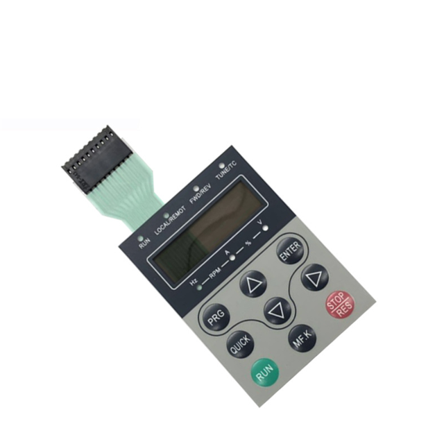 Wholesale Custom Logo Capacitive Touch Membrane Metal Keypad Embossed Buttons Stickers Telecommunication Equipment High Life