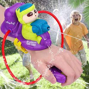 Pistola de Agua de Plástico Mini, Superventas, con Correa para la Muñeca, Diseño de Dibujos Animados, Juguetes de Verano para Niños, Juego de Combate Acuático - Product Image 5