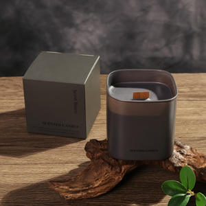 ชุดของขวัญเทียนหอมอโรมาเธอราพีจากขี้ผึ้งถั่วเหลืองในถ้วยทรงสี่เหลี่ยมแบบเป็นมิตรต่อสิ่งแวดล้อม สำหรับวันวาเลนไทน์ - รุ่นขายส่ง Twilight - Product Image 3