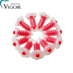 Directo de fábrica <span class=keywords><strong>Dental</strong></span> <span class=keywords><strong>Red</strong></span> Static 1:1 Tip Puntas de mezcla oral desechables para material de impresión - Product Image 3