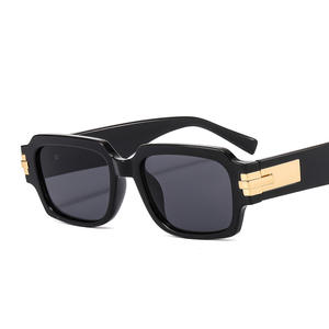Nouvelles lunettes de soleil de personnalité Street Shot rétro littéraire petit cadre moderne carré lunettes de soleil <span class=keywords><strong>2022</strong></span> lunettes de soleil pour hommes femmes - Product Image 1