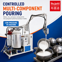 Machine à mousser PU basse pression Bujatti, prête à l'emploi, pour le moulage multi-composants de billes en PU