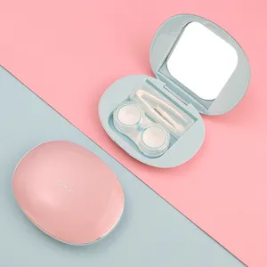 Цветной круглый раскладушка для контактных линз для девочек