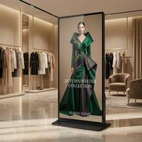 Kiosco de Señalización Digital de Pantalla Completa, con Soporte de Piso, Pantalla Táctil LCD de 55, 65, 75, 85 y 98 Pulgadas, para Soluciones de Publicidad en Interiores