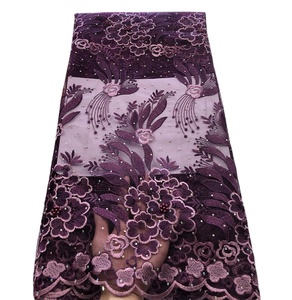 Hot thời trang ren lưới chất lượng cao ren vải đá Pháp ren giá thấp hơn cho đám cưới - Product Image 1