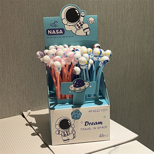 DHF272 Großhandel Verschiedene Schwenkstift-Schreibwaren für Schüler Astronaut Panda Halloween-Serie Gelstift Kreativer Schüler-Neutralstift - Product Image 2