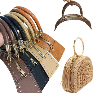 Accessoires pour sacs à main tissés, matériaux d'accessoires de haute qualité vintage à double poignée avec fermeture éclair pour la fabrication de portefeuilles - Product Image 1