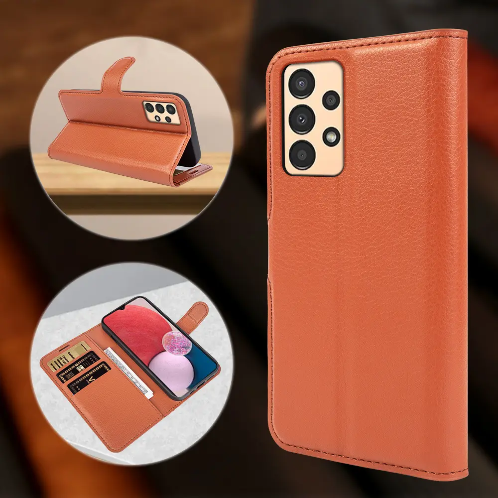 Luxury Leather Cell Phone Case Magnetic Flip Cover Wallet Credit Card Case Holder Mobile Phone Case for Samsung Galaxy S21 22