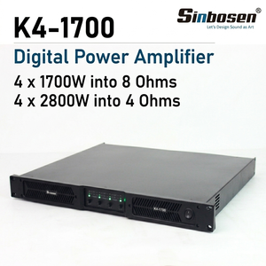 K4-1700 Amplificatore di Potenza Digitale Professionale a 4 Canali 1700W*4 Classe D per Sistema Line Array 1U - Product Image 1