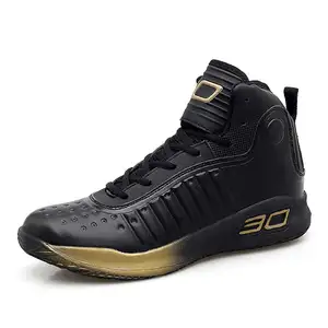 New High-top Curry With The Same Breathable Casual Non-slip Shock-absorbing Basketball Shoes For Lovers