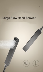 Ensemble de <span class=keywords><strong>douche</strong></span> encastré KD-05RS-B Nordic pour la maison, 2 modes de jet, <span class=keywords><strong>douche</strong></span> pluie, couleur noire, économiseur d'eau - Product Image 3