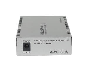Convertidor de Medios de Fibra Óptica SC de 1 Puerto RJ45 10/100/1000M + 1 Puerto Uplink 1000M con Certificación CCC, CE, FCC, RoHS - Product Image 4