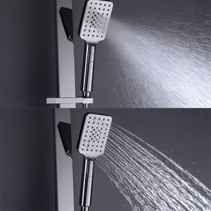 YSW Kit Body a parete con rubinetto bagno nascosto dispositivo pioggia e doccia a mano Set De Ducha in ottone 5 colori ceramica moderna - Product Image 2