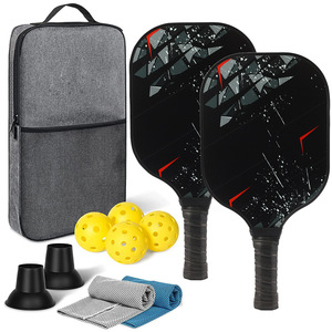 Palas de Pickleball de Fibra de Vidrio de 13.4 mm con Bolsa de Transporte de Nailon y Pelotas de Silicona para Entrenamiento, Entretenimiento y Carreras - Product Image 4