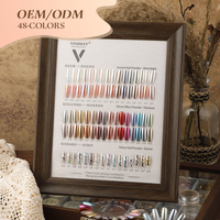 Ensemble de poudre à ongles Vinimay Chrome, logo personnalisé, paillettes colorées, pigment en poudre, effet miroir métallique, poudre à ongles pour nail art