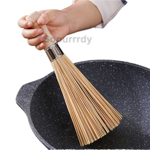 <span class=keywords><strong>Brosse</strong></span> de nettoyage pour vaisselle en bambou avec logo personnalisé, <span class=keywords><strong>brosse</strong></span> de nettoyage pour casseroles, poêles et poignées, brosses de nettoyage en bois pour casseroles - Product Image 4