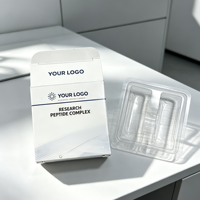 Boîte en carton personnalisée pour flacon de 3 ml avec insert en plastique, boîte en papier avec logo personnalisé pour l'emballage de flacons de 3 ml