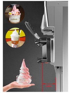 Tienda <span class=keywords><strong>de</strong></span> helados <span class=keywords><strong>de</strong></span> pie, gran capacidad, 32 litros, una hora, máquina comercial para hacer helados <span class=keywords><strong>de</strong></span> servicio suave - Product Image 4