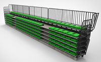 Système de sièges rétractables populaires JY-769 pour les Émirats arabes unis, gradins télescopiques pour stades et salles de basketball, sièges de stade rétractables en plastique