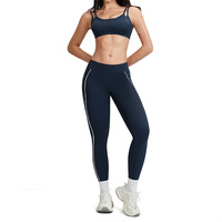 Ensemble de leggings de sport et de soutien-gorge de fitness pour femmes PASUXI, nouvelle couleur contrastée, tenue de sport sans couture, ensemble de yoga de gym en 2 pièces