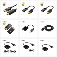 Adaptateur convertisseur de câble HDMI vers VGA AV Type-C USB C 1080P 4K 8K pour PC, ordinateur portable, téléphone, moniteur, projecteur