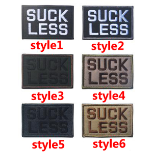 <span class=keywords><strong>Sac</strong></span> à Dos Tactique Bouteille DIY Lettre Patch SUCER MOINS Broderie Drôle Couleur Choix Tissu Étiquette <span class=keywords><strong>pour</strong></span> Voyage En Plein Air Veste <span class=keywords><strong>Sac</strong></span> - Product Image 3