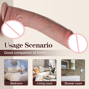 Dildo de 10.43 Pulgadas con Textura Realista, Color Marrón, Engrosado <span class=keywords><strong>y</strong></span> Agrandado para Orgasmos Masculinos <span class=keywords><strong>y</strong></span> Femeninos, Juguetes Anales para Hombres, Tienda para Adultos - Product Image 5