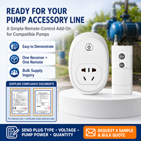 Prise de télécommande RF longue portée pour pompes à eau compatibles, AC 220V, accessoire d'irrigation de jardin