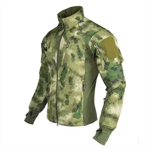 전술 면 재킷 방수 및 양털 초경량 위장 전술 재킷 야외 등산 스키 재킷