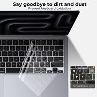 Pelindung Kulit Keyboard TPU Ultra Tipis Premium untuk Macbook Neo Air Pro 13 13.6 14 14.2 15 15.3 16 16.2 Inch M1 M2 M3 M4 M5