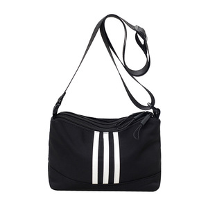 Custom Fashion Casual <b>Foldable</b> Wide Shoulder Strap Crossbody Nylon Zipper Closure Sports Fitness <b>Bag</b> for Men Women - Product Image 5