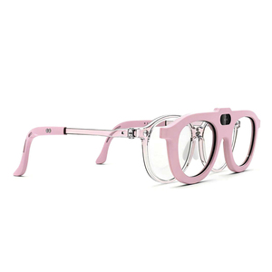 Kids AI Smart Glasses With Electronic Atomization Lens Eye Distance Posture Prevention Vision Control <b>Pink</b> Black <b>Frames</b> - Product Image 4