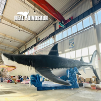 Modèle de requin géant de haute qualité Animal marin animatronique pour aquarium