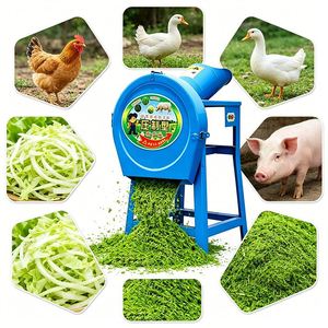 Hacheuse de fourrage 1kW 220V pour les agriculteurs du Bangladesh, coupe l'herbe à éléphant <span class=keywords><strong>et</strong></span> <span class=keywords><strong>le</strong></span> chou pour les chèvres, 100 kg/h CE - Product Image 1