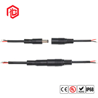 Wasserdichter DC5521 Einbau-Steckverbinder 5,5x2,1mm DC-Stromanschluss Buchse Stecker für Outdoor LED-Streifenbeleuchtung