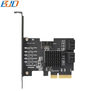 Carte d'extension adaptateur <span class=keywords><strong>5</strong></span> SATA 3.0 vers PCIe PCI-E <span class=keywords><strong>4X</strong></span>, 6Gbps JMS585 pour disque dur HDD - Product Image 5