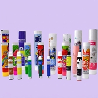 Tube d'emballage personnalisé en aluminium-plastique scellé avec bouchon à vis pour chewing-gum, impression UV 12,7-35 mm, 12 ml, pour condiments commerciaux