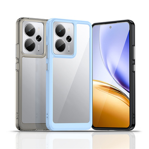 Cubierta de teléfono transparente 2 en 1 con botón independiente de protección completa para Oppo <span class=keywords><strong>Realme</strong></span> 14T/12X/14X/13/12/C51/<span class=keywords><strong>11</strong></span>, funda móvil anticaída - Product Image 1