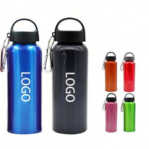 Bouteille en aluminium écologique personnalisée de 17 oz, impression sérigraphique/gravure laser, design moderne portable pour une utilisation sportive, articles promotionnels pour boissons - Product Image 2
