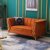 Tela de cuero con diseño de Cleopatra para el hogar, muebles de salón seccionales en forma de l