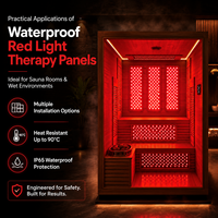 Panneau de luminothérapie rouge professionnel étanche IP65 pour sauna, centre de spa, centre de récupération sportive, usage par les athlètes