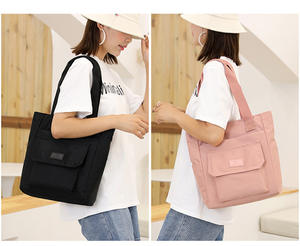 Sacs à main en nylon imperméable de haute qualité en gros, grande capacité, sac à bandoulière portable pour femmes, sac fourre-tout décontracté à fermeture éclair - Product Image 6