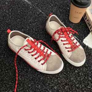 Zapatillas Deportivas Casuales de Mujer, Estilo Retro, con Cordones, de Cuero Genuino Coreano, Planas, para Entrenamiento, Primavera 2026, Nuevas, Versátiles, Marca Agam - Product Image 4
