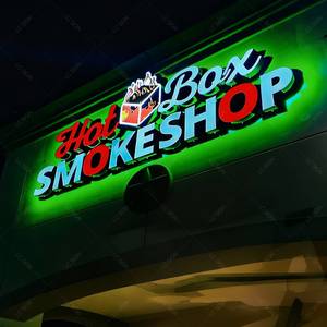 Insegne <span class=keywords><strong>LED</strong></span> 3D Personalizzate Impermeabili per Esterni, Lettere Luminose per Negozi di Fumo e Vetrine - Product Image 2