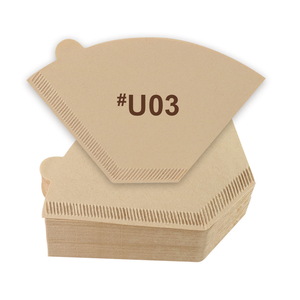 Filtres à café en cône brun jetables en pâte de bois non blanchie, sans odeur, écologiques, 100-<span class=keywords><strong>200</strong></span> unités, compatibles avec les cafetières à filtre. - Product Image 1