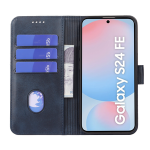 เคสหนัง NFC ระบบแม่เหล็กสำหรับ A20 sansumg Galaxy <span class=keywords><strong>A41</strong></span> A31 A51 A71พร้อมขาตั้งใส่บัตรฝาพับมีกระเป๋าเงินเคสโทรศัพท์ - Product Image 2