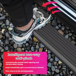 Estribo Lateral Eléctrico Retráctil de Aleación de Aluminio para Range <span class=keywords><strong>Rover</strong></span> L460, F-150, <span class=keywords><strong>Land</strong></span> Cruiser, Highlander, Tacoma, Sin Perforación, con Luz LED - Product Image 3