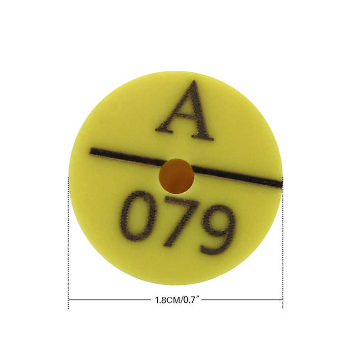 100 Etichette Auricolari Per Bestiame - Targhette Gialle In TPU Per Identificazione Animali - Foto 7