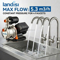Pompe JET monophasée intelligente en acier inoxydable de 1,5 CV à grand débit pour surpression d'eau haute pression pour toute la maison